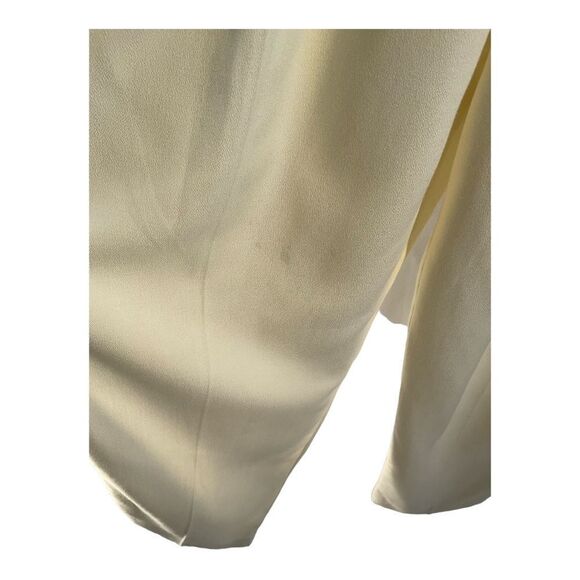 Sideffects Women’s Vintage light Cream pleated Ankle Pants Side zipper Size M - Picture 4 of 12